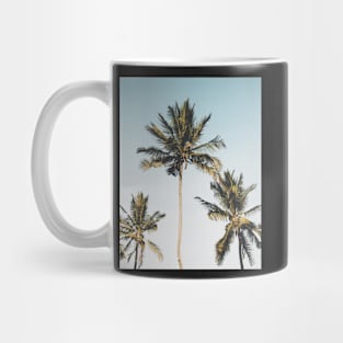 California palms, Beach art, Art print Mug